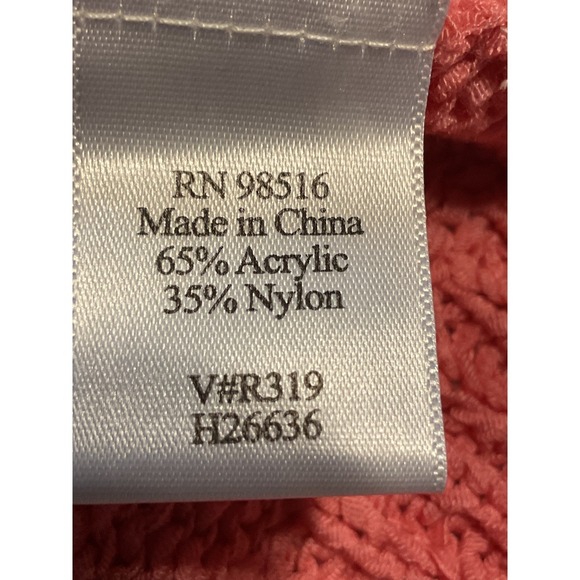 Coldwater Creek Womens Pink Knit Short Sleeve Square Neck Sweater Top Large - Picture 6 of 7